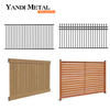 Panneaux de clôture en aluminium de haute qualité pour clôtures de jardin, garde-corps de clôture de piscine en métal et aluminium, jardin noir