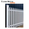 Insérer un tube carré noir panneaux de palissade en aluminium palissade patio jardin en alliage métallique palissade maison en aluminium