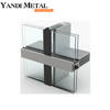 Système de verre monté sur façade de vitrine en verre, système de mur-rideau en aluminium pour vitrine de bâtiment