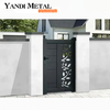 Clôtures et portes de jardin en aluminium de conception de porte en aluminium de peinture en poudre de vente chaude