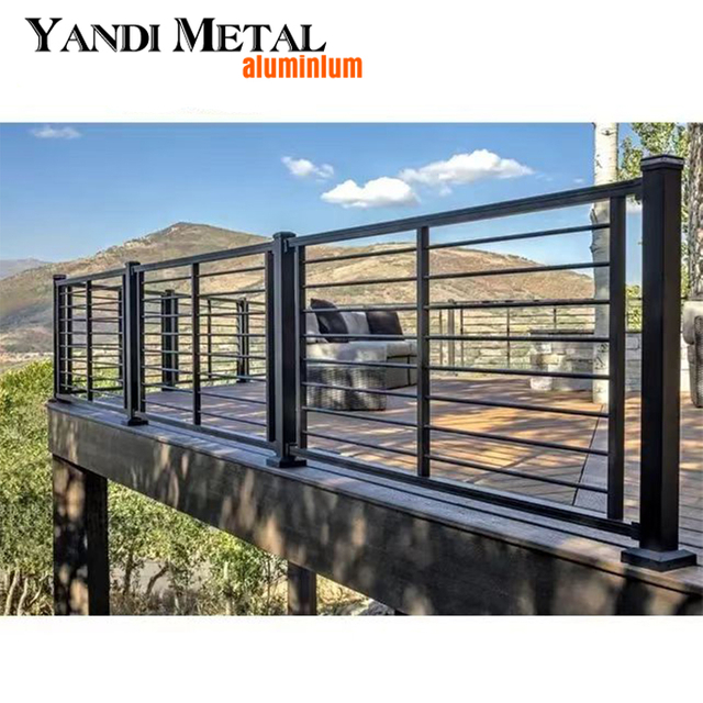 Rampes d'escalier en verre et aluminium au design moderne, rampes d'escalier en aluminium, accessoires, rampes et garde-corps de balcon