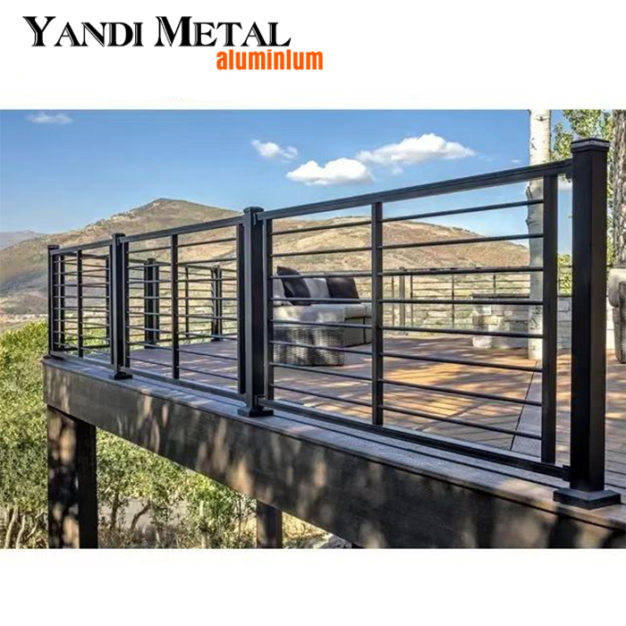 Rampes d'escalier en verre et aluminium au design moderne, rampes d'escalier en aluminium, accessoires, rampes et garde-corps de balcon
