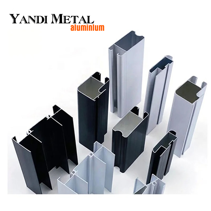Cadre de fenêtre de haute qualité, porte en forme d'aluminium, prix de l'aluminium en Chine, 6063 portes pliantes par tonne d'aluminium, prix