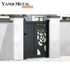 Porte coulissante en aluminium, design moderne, porte d'entrée en métal, offre spéciale