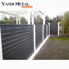 Panneaux de clôture de jardin à persiennes en aluminium conçus pour les clôtures à lattes modernes en métal privé professionnel, clôture horizontale robuste