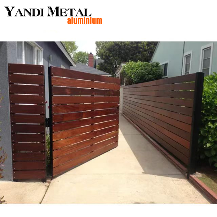 Garde-corps de jardin en aluminium T5, vente en gros d'usine, confidentialité haut de gamme, 6063/6061/6060/6005