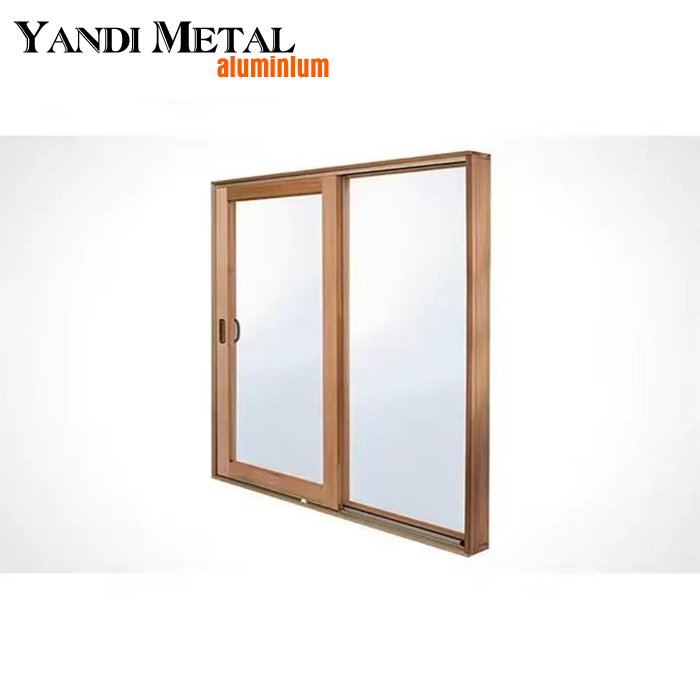 Pakistan Conception de double vitrage de fenêtre coulissante à cadre en aluminium résistant aux chocs et rentable