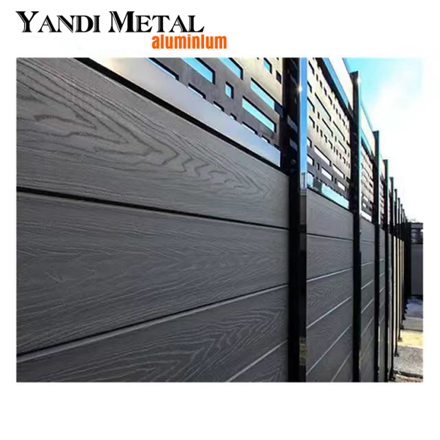Clôture décorative de haute qualité pour jardin, patio, maison, semi-ou totale intimité, revêtement décoratif extérieur en bois-plastique