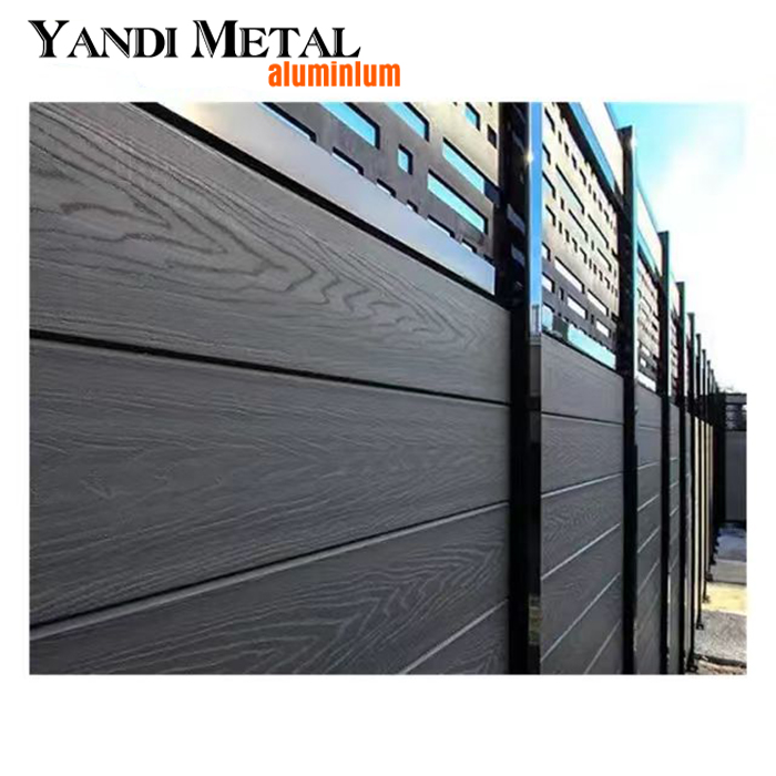 Clôture décorative de haute qualité pour jardin, patio, maison, semi-ou totale intimité, revêtement décoratif extérieur en bois-plastique
