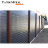 Maisons-patio de jardin décoratives de haute qualité avec une intimité partielle ou totale sans panneaux de clôture en aluminium à lattes horizontales excavées