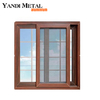 Conception de fenêtre en aluminium à double verre de taille personnalisée, cadre en aluminium en verre trempé, fenêtre coulissante horizontale