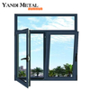 Yandi Maison de style moderne Windows Double vitrage fenêtre coulissante en aluminium de conception simple