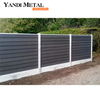 Clôture de jardin décorative en bois et plastique extrudé de haute qualité, mur extérieur, clôture de rail en aluminium résistant à la corrosion