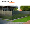 Clôture de confidentialité en aluminium Clôture de jardin moderne commerciale en plein air de l'usine Yandi, qualité durable