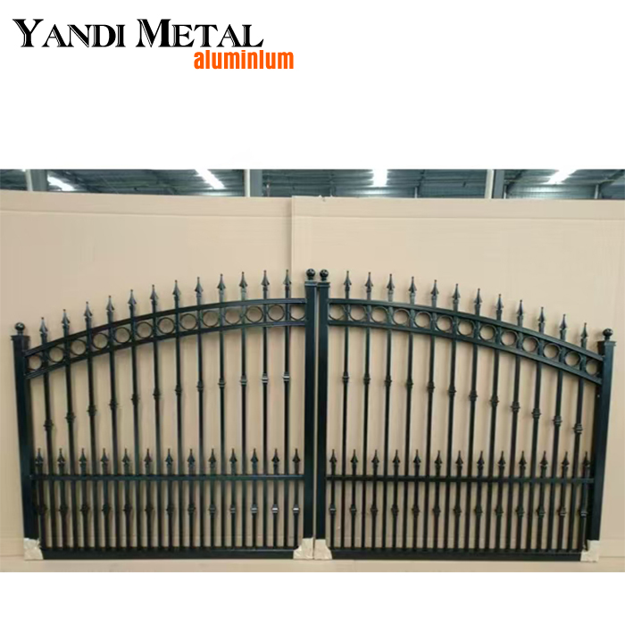 Clôture de porte en aluminium de conception de mur de porte et de clôture industrielle personnalisée directe d'usine