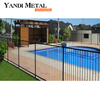 Clôtures en aluminium faciles à installer pour la maison et le jardin Clôtures en aluminium soudées et montants de porte de haute qualité