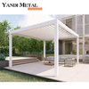 Pergola de toit à persiennes sur mesure, auvent de jardin, pergola d'extérieur, pergola électrique en aluminium