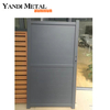 Mur d'enceinte décoratif en aluminium à porte unique, porte d'entrée en aluminium, porte principale, porte coulissante électrique en aluminium