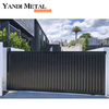 Portes coulissantes pliantes en aluminium pour entrée avant moderne, pour profilés de portes coulissantes et sans cadre