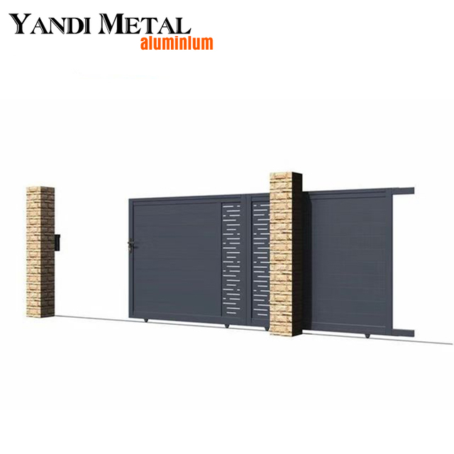 Portails de maison design Portes principales modernes en aluminium