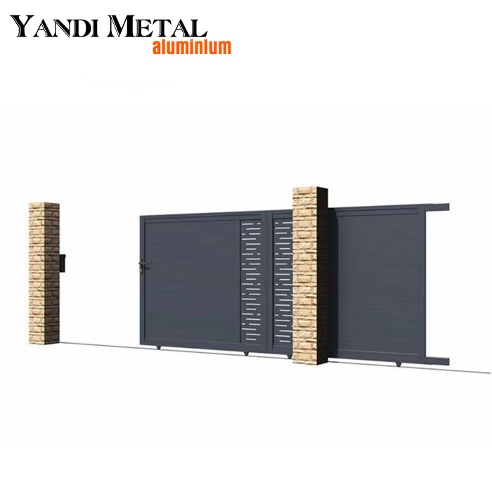 Portails de maison design Portes principales modernes en aluminium