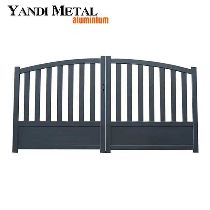 Portes en aluminium modernes et design Portes électriques automatiques Portes à grille sur mesure Portes résidentielles coulissantes en aluminium