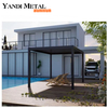 3 × 4 4 × 6 4 × 4 3 × 6 4 × 8 6 × 8 profil d'extrusion d'aluminium bioclimatique résistant aux intempéries pergola à persiennes ouvertes pavillon extérieur