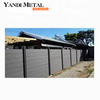 Clôture en plastique bois composite bois-plastique pour clôture de jardin de maison d'entrepôt
