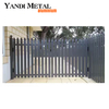 Insérer un tube carré noir panneaux de palissade en aluminium palissade patio jardin en alliage métallique palissade maison en aluminium