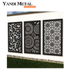 Clôture en aluminium personnalisée au design moderne, décoration de bricolage, écran métallique de confidentialité pour jardin, écran découpé au laser en aluminium