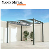 Gazebos à toit rigide imperméables pour terrasse de luxe Gazebos de jardin Gazebos à persiennes extérieurs en aluminium