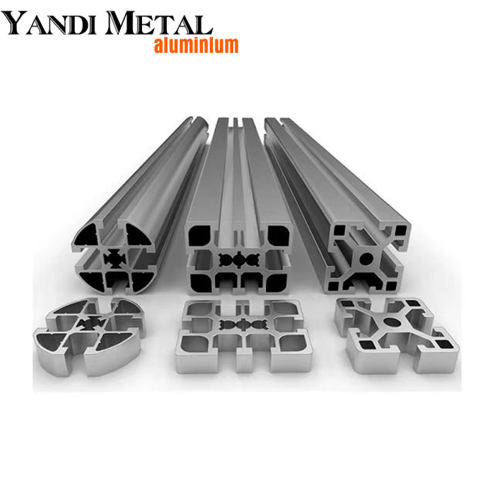 Profilés en aluminium populaires Profilés extrudés en aluminium 6063T5 Fabricant Profilés extrudés en aluminium