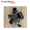 Profilés extrudés en aluminium avec revêtement en poudre sur mesure de Yandi Aluminium