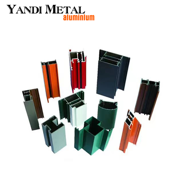 Matériaux de construction extrudés pour portes et fenêtres, profilés en aluminium, fabricants du Shandong