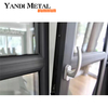 Nouveau design cadre en aluminium double verre balançoire à l'intérieur de la fenêtre d'ouverture fenêtre coulissante en aluminium en verre de sécurité