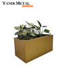 Jardinière moderne Grande jardinière extérieure en métal en aluminium Jardinière de jardin carrée en aluminium Jardinière Boîte à plantes à fleurs noires