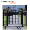 Porte de jardin automatique en aluminium, clôture de sécurité, panneau métallique, persienne en aluminium, porte à lamelles, porte soudée décorative
