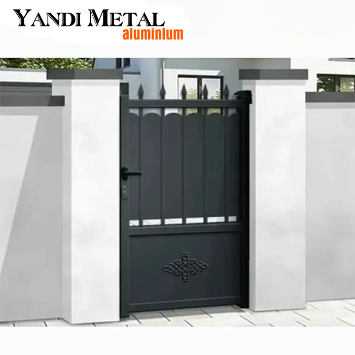 Porte coulissante en aluminium, design moderne, porte d'entrée en métal, offre spéciale