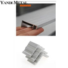 Profilés d'angle de Support enduits de poudre, module 6005 Pv, fournisseur de cadre de panneau solaire en aluminium avec coupe, pliage et poinçonnage