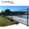 Écran de confidentialité de piscine personnalisé Clôture en aluminium métallique de jardin robuste