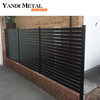 Garde-corps de jardin en aluminium T5, vente en gros d'usine, confidentialité haut de gamme, 6063/6061/6060/6005
