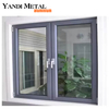 Maison de fenêtre en verre de style moderne Fenêtre en aluminium à double verre conception simple isolation phonique de maison en aluminium