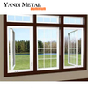 Yandi fournit des maisons profilés push-pull Fenêtres pour portes coulissantes en aluminium Fenêtres en aluminium Fenêtres insonorisées résidentielles
