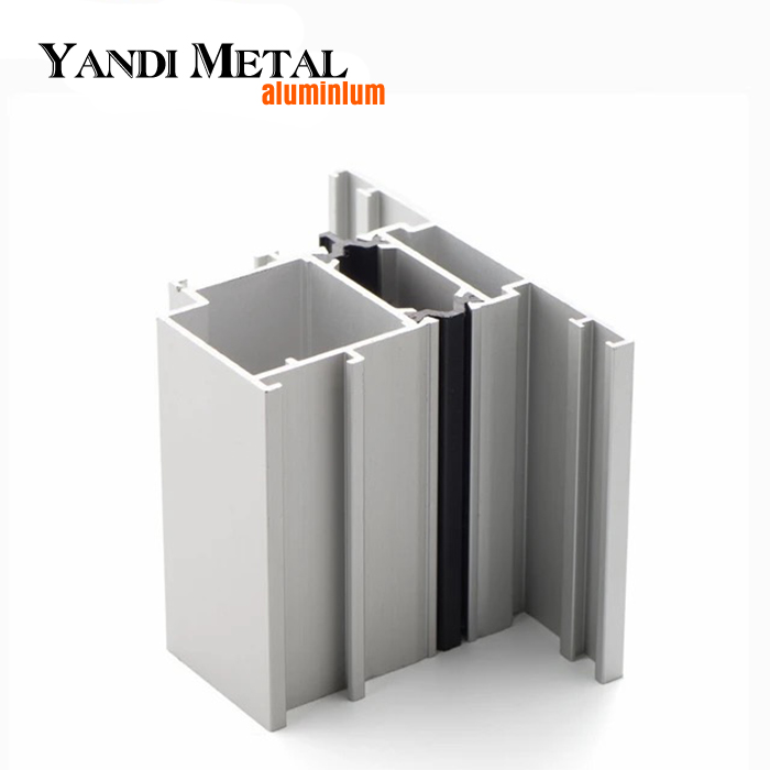 Matériau en aluminium Fram anodisé à chaud, porte et fenêtre en aluminium extrudé sur mesure, fabricant 6063