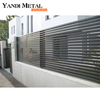 Panneaux de clôture de jardin en bande métallique moderne, pour cour avant, clôtures en aluminium enduit de poudre de haute qualité