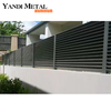 Panneaux de clôture de jardin en bande métallique moderne, pour cour avant, clôtures en aluminium enduit de poudre de haute qualité