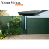 Clôture en aluminium noir, clôture de sécurité résidentielle, panneau de clôture en aluminium WPC pour jardin, offre spéciale