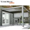 Système Jardin extérieur Cour terrasse Activité toiture Pavillon étanche réglable électrique Persiennes bioclimatiques Pergola aluminium