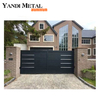 Panneau de clôture de porte en aluminium soudé, vente chaude, intimité, Villa, allée coulissante, porte familiale