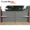Porte électrique en aluminium, conception personnalisée, villa moderne, porte coulissante automatique en aluminium